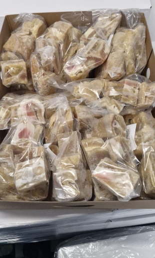 Beef tripe (shaki) washed and cut packed in 1kg
