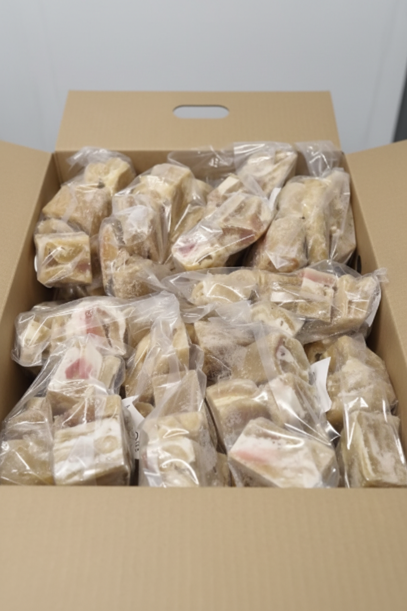 Beef tripe (shaki) washed and cut packed in 1kg